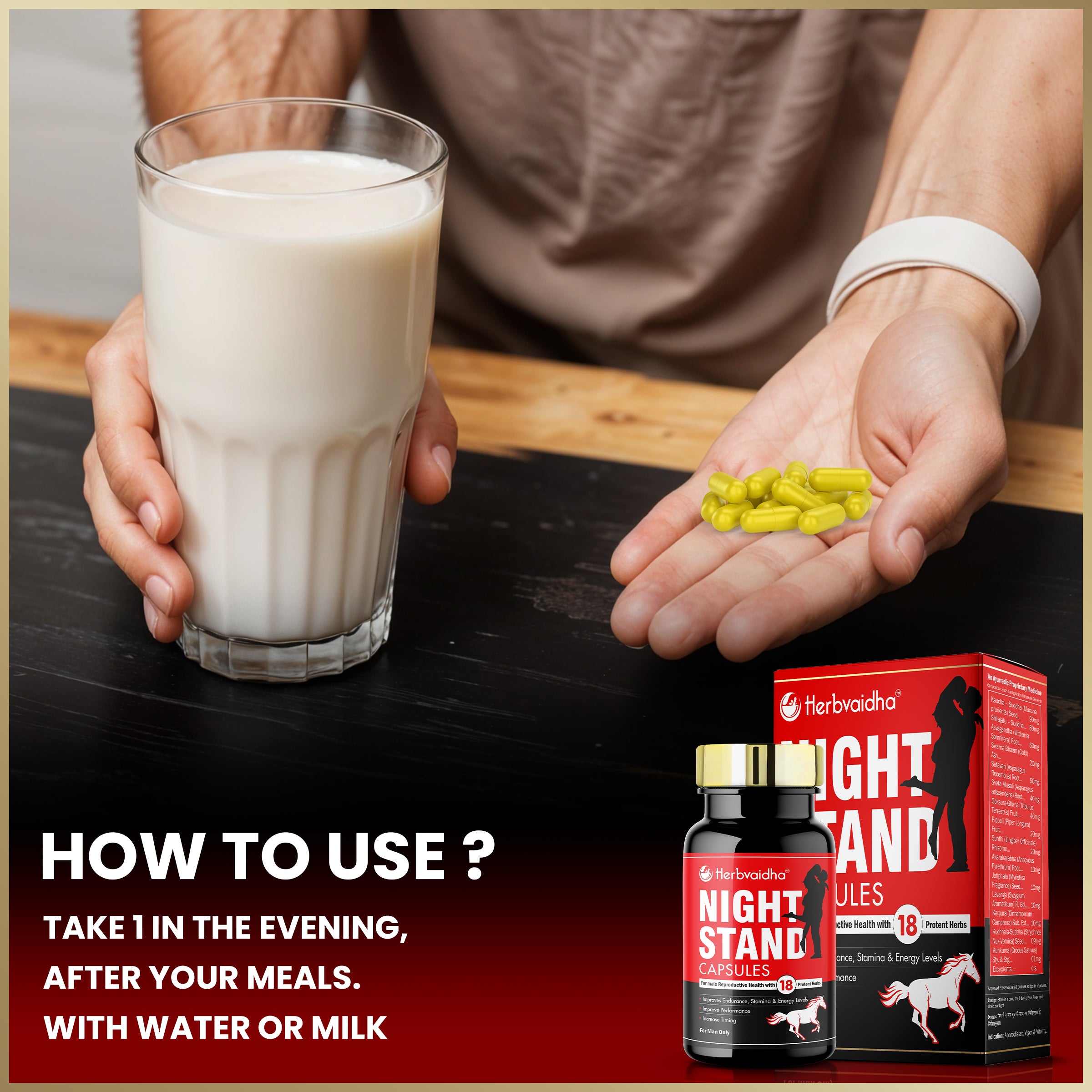 Night Stand Capsules Helps in make Last longer